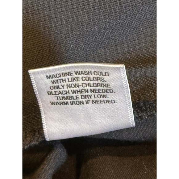 Roz & Ali Womens 22 Black Straight Leg Pull On Dress Pants Stretch Trousers - Picture 11 of 12